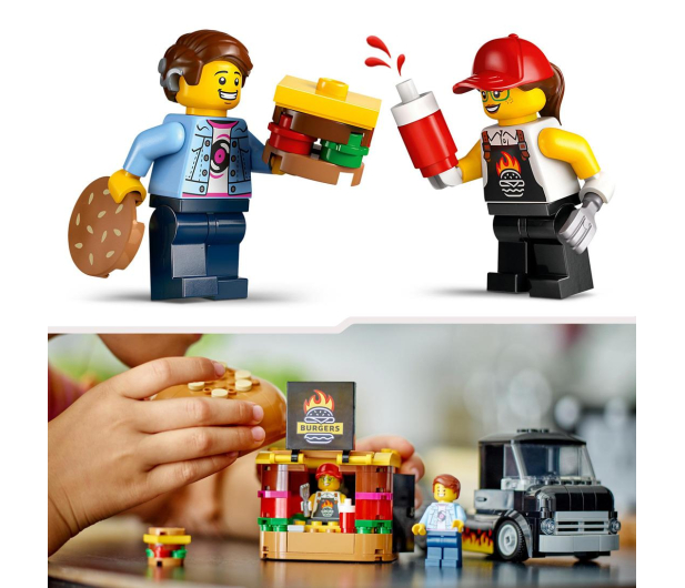 LEGO City 60404 Ciężarówka z burgerami - 1202678 - zdjęcie 5